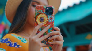 fundas personalizadas para móvil - girasol